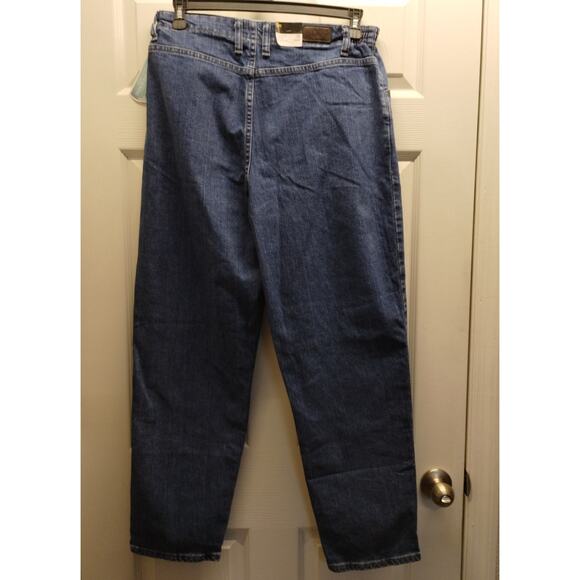 Lee NWT Women's Size 14 Short Relaxed Side Elastic High Rise Tapered Leg Jeans - Picture 2 of 8